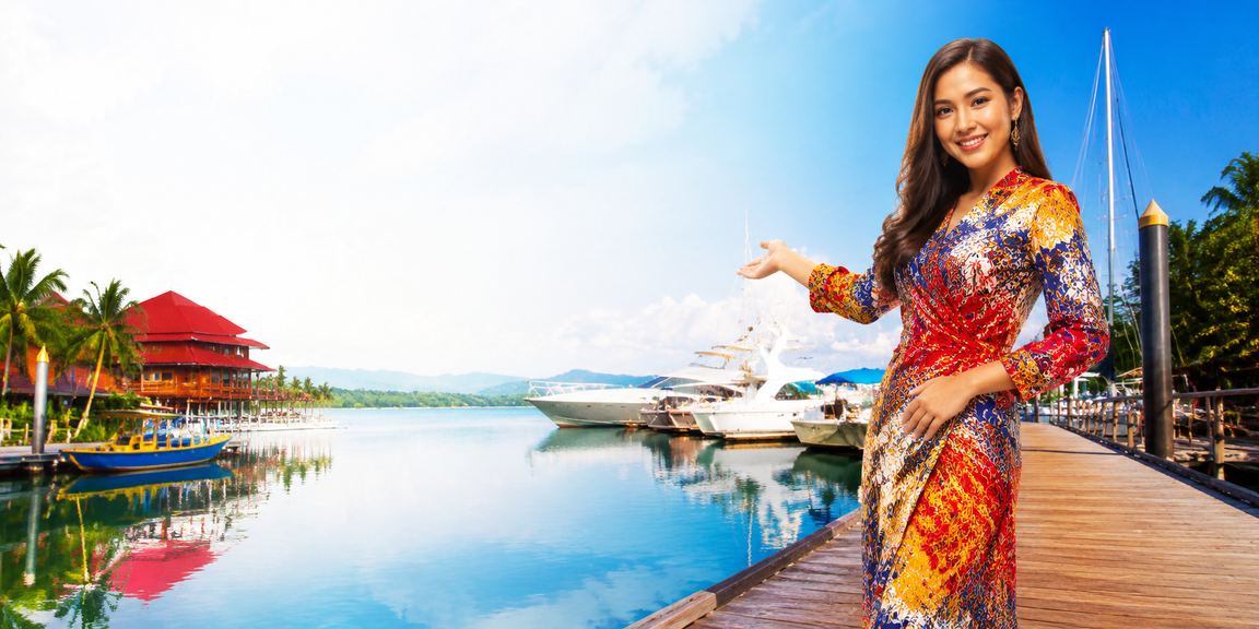 Aktiviti pertaruhan kasino Sabah dengan corak batik gaya tradisional Malaysia